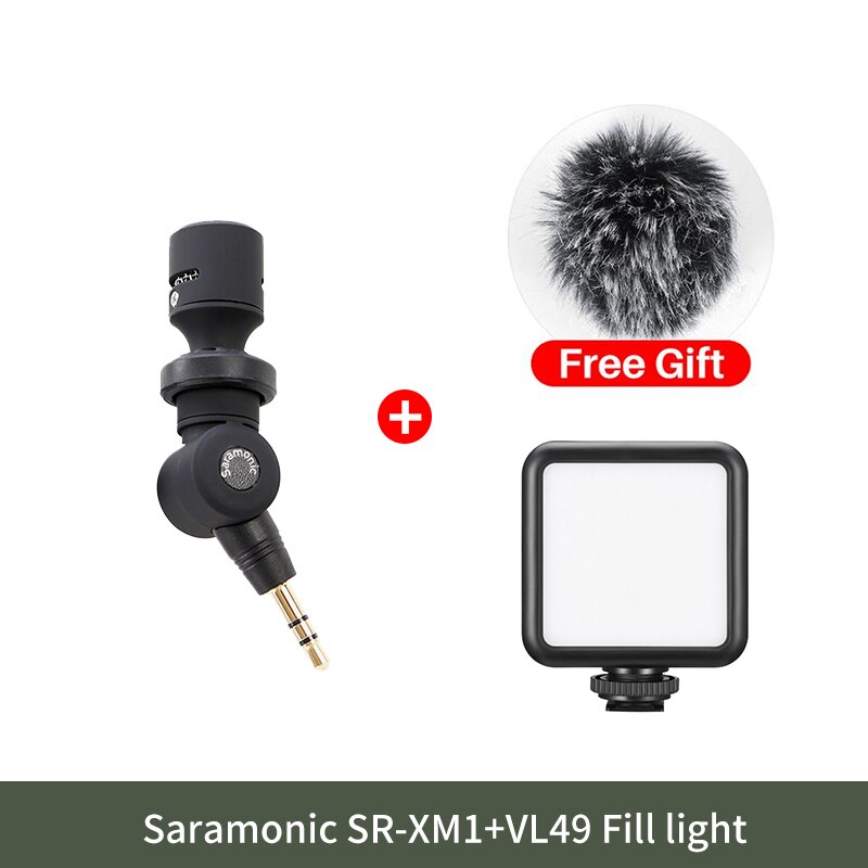 Saramonic SR-XM1 Sans Fil Enregistrement Vlog Micro pour Gopro 8 Max 7 6 TRS Prise Micro pour Caméra D'action DSLR Sony RX100 VII Camixer: Mic LED