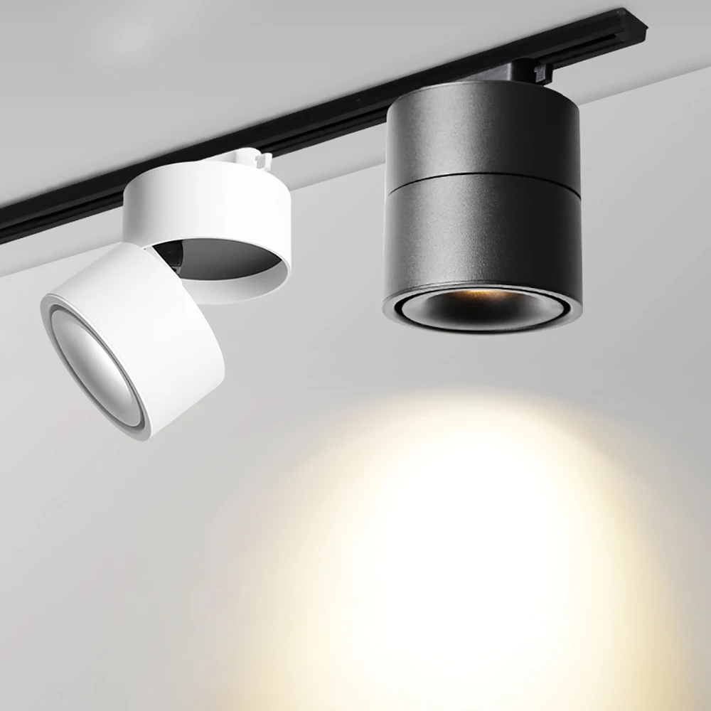 LED-Schienenleuchte, 15 W, 12 W, 10 W, AC 220 V, Spotlicht, Deckenmontage, Schienenmontage, Strahler, Schlafzimmer, Bekleidungsgeschäft, Flurbeleuchtung