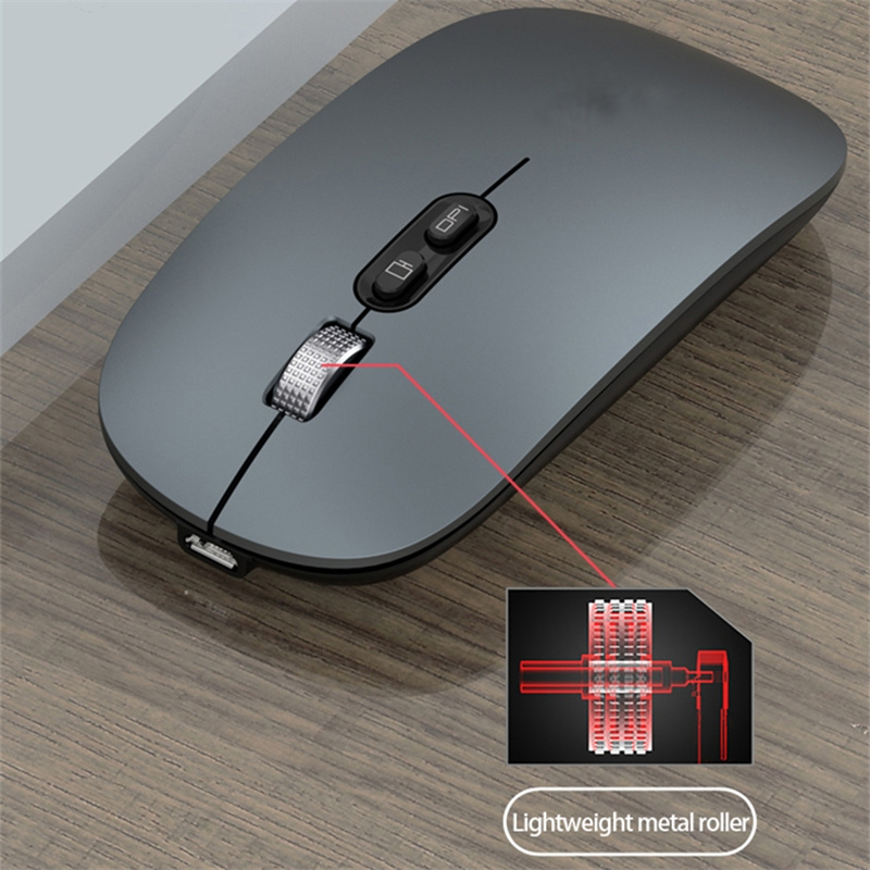 Adjustable DPI Ultra Slim Mouse Wirelesss Silent Mini Ergonomic Mause Rechargeable 2.4Ghz Wireless Mouse for Ipad Pro 11 for Mac
