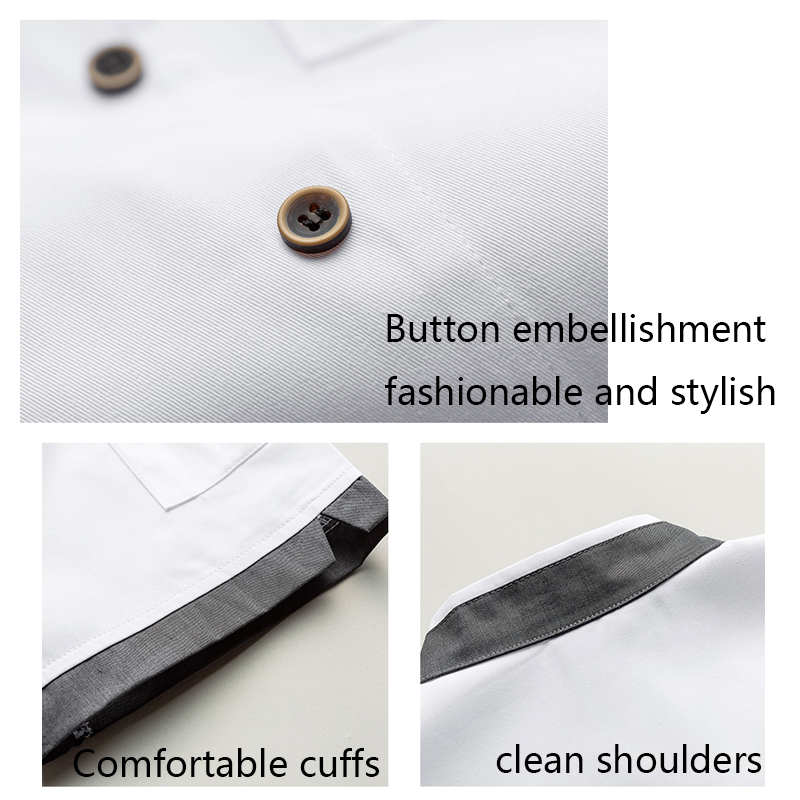 Short Sleeve Chef Uniform Women Bakery Mens Cook Clothing Restaurant Kitchen Jacket Hotel Waiter Costume Cafe Work Clothes