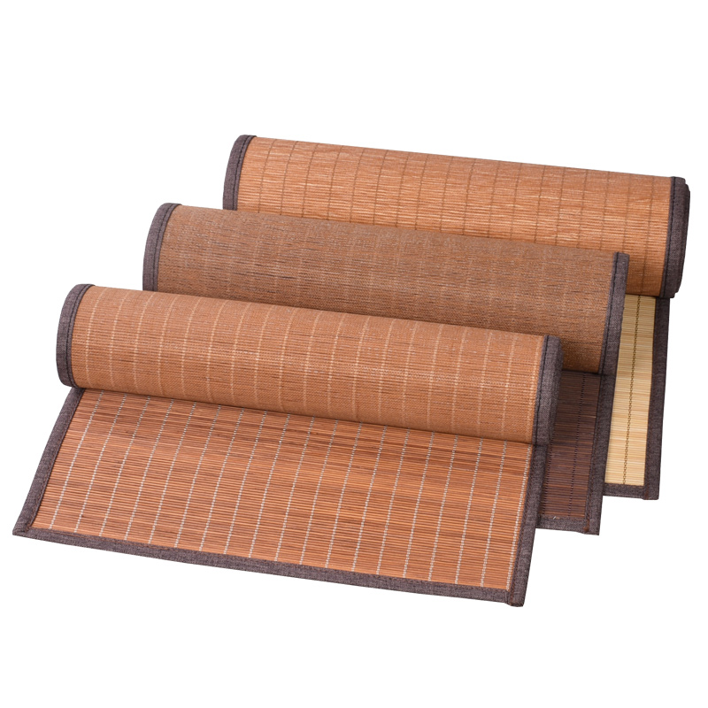 Naturlig bambu bordslöpare bordsunderlägg enfärgade teunderlägg bordsunderlägg värmedyna hem tehus café restaurang dekoration