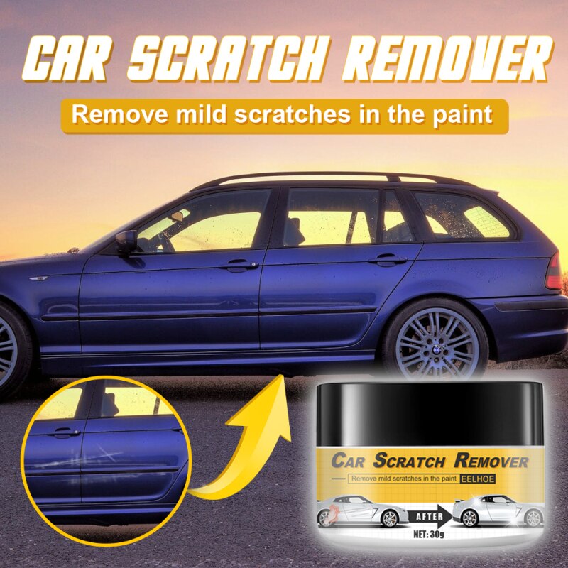 30/50Ml Auto Clear Scratch Remover Set Touch Up Auto Verf Reparatie + Borstel Kit Auto Vloeibare Lederen interieur Voor Thuis Auto Wassen