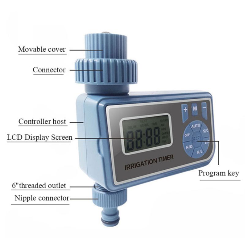 Smart Automatic Electronic Digital Watering Timer Irrigation Controller with LCD