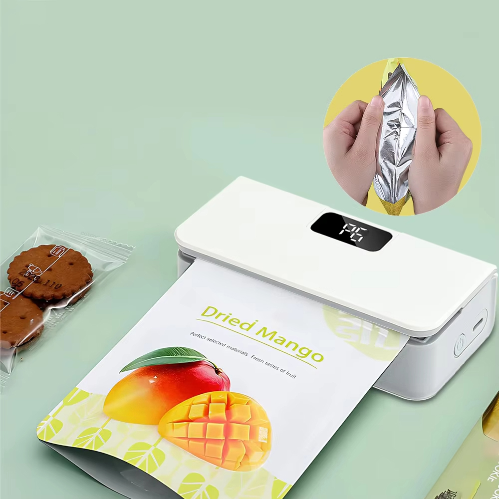 Plastic Bag Sealer Mini Heat Bag Sealing Machine Rechargeable Handheld Food Packaging Heat Sealer Thermal Bags Sealing Machine