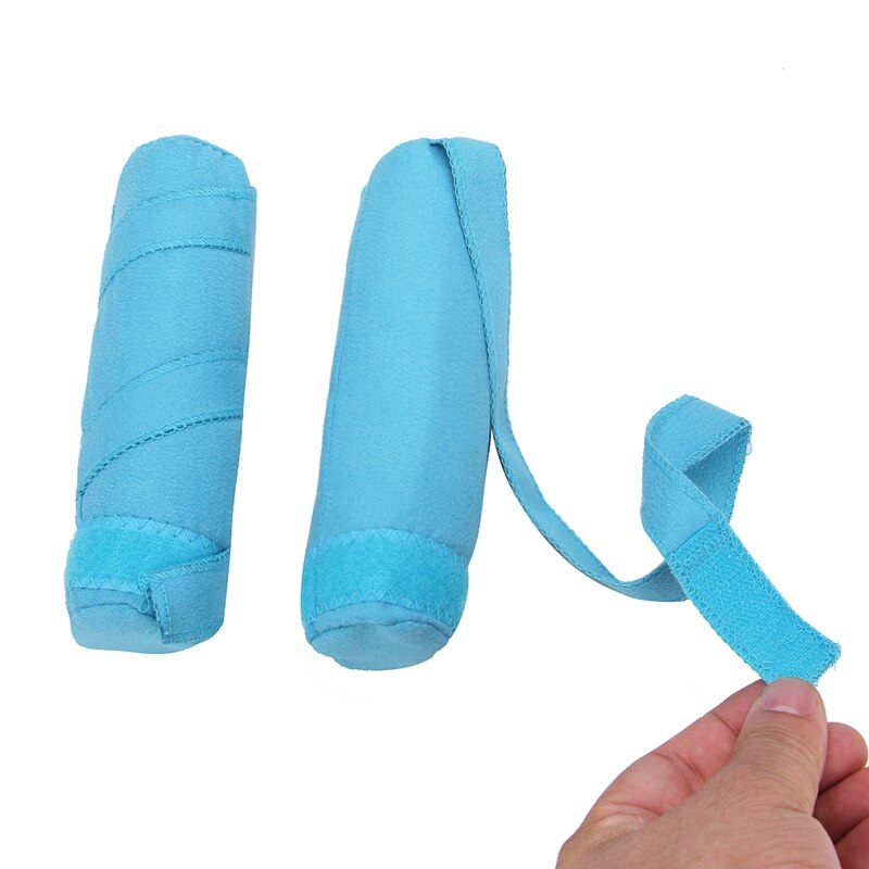12 pièces bleu profond bigoudis sommeil Styler Kit longs bigoudis de coton bricolage outils de coiffure bleu couleur ic coiffure cheveux de charme