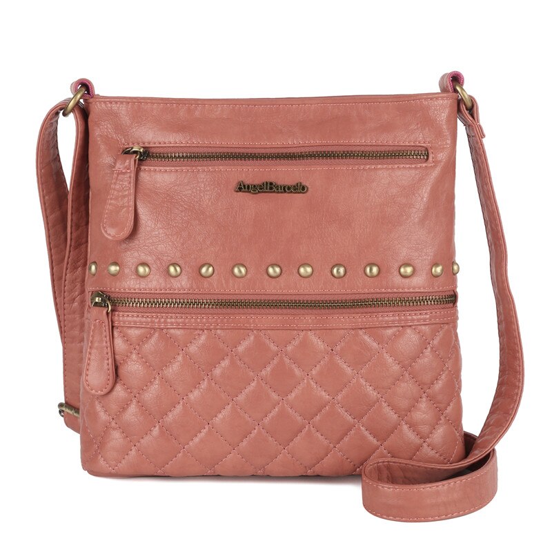 Angelo Barcelo Delle Donne Dell'annata Crossbody Sling Bag: Coral