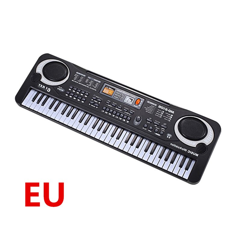 61 Keys Digital Music Electronic Keyboard Key Board Electric Piano Children: 6106 EU