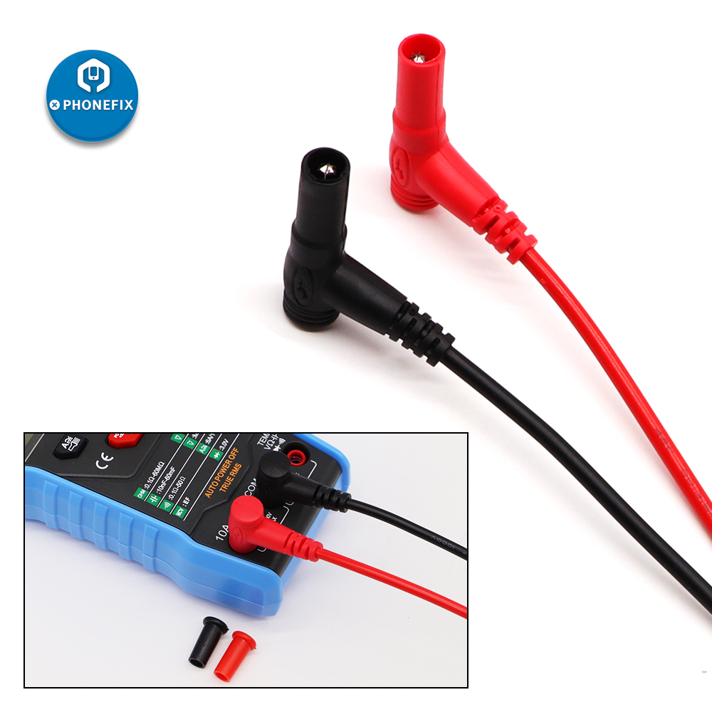 Siliconen draad pen testkabels pin multimeter tester probe voor digitale multimeter naaldpunt 1000v 10a 20a voor telefoonreparatie