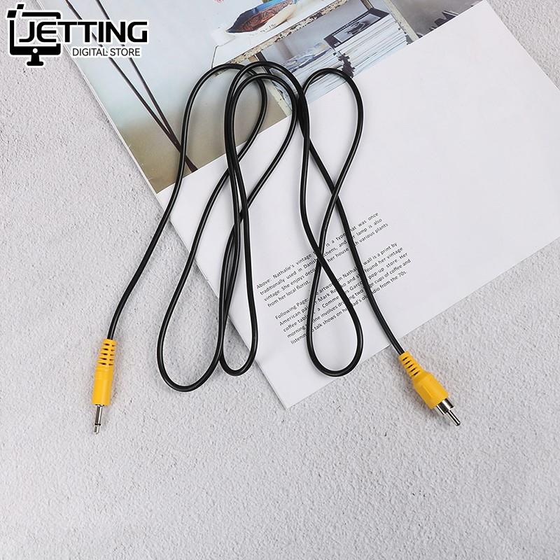1pc 1.5M 3.5mm 1/8 "Mono męski wtyk na pojedynczy męski kabel przejściowy audio wideo RCA