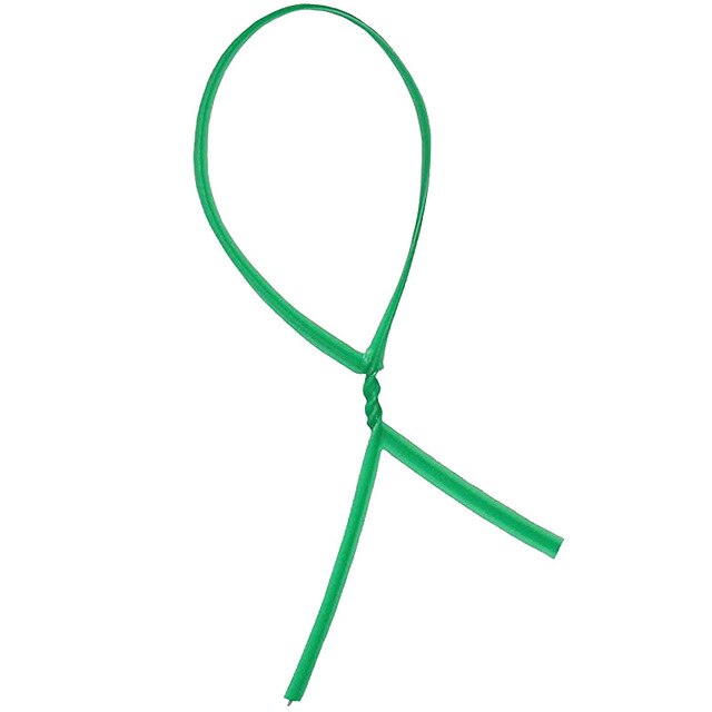 Lot de 100 attaches métalliques pour plantes de jardin prédécoupées, prêtes à être coupées, petites et courtes, vertes, accessoires de fixation pour plantes de jardinage: 30cm