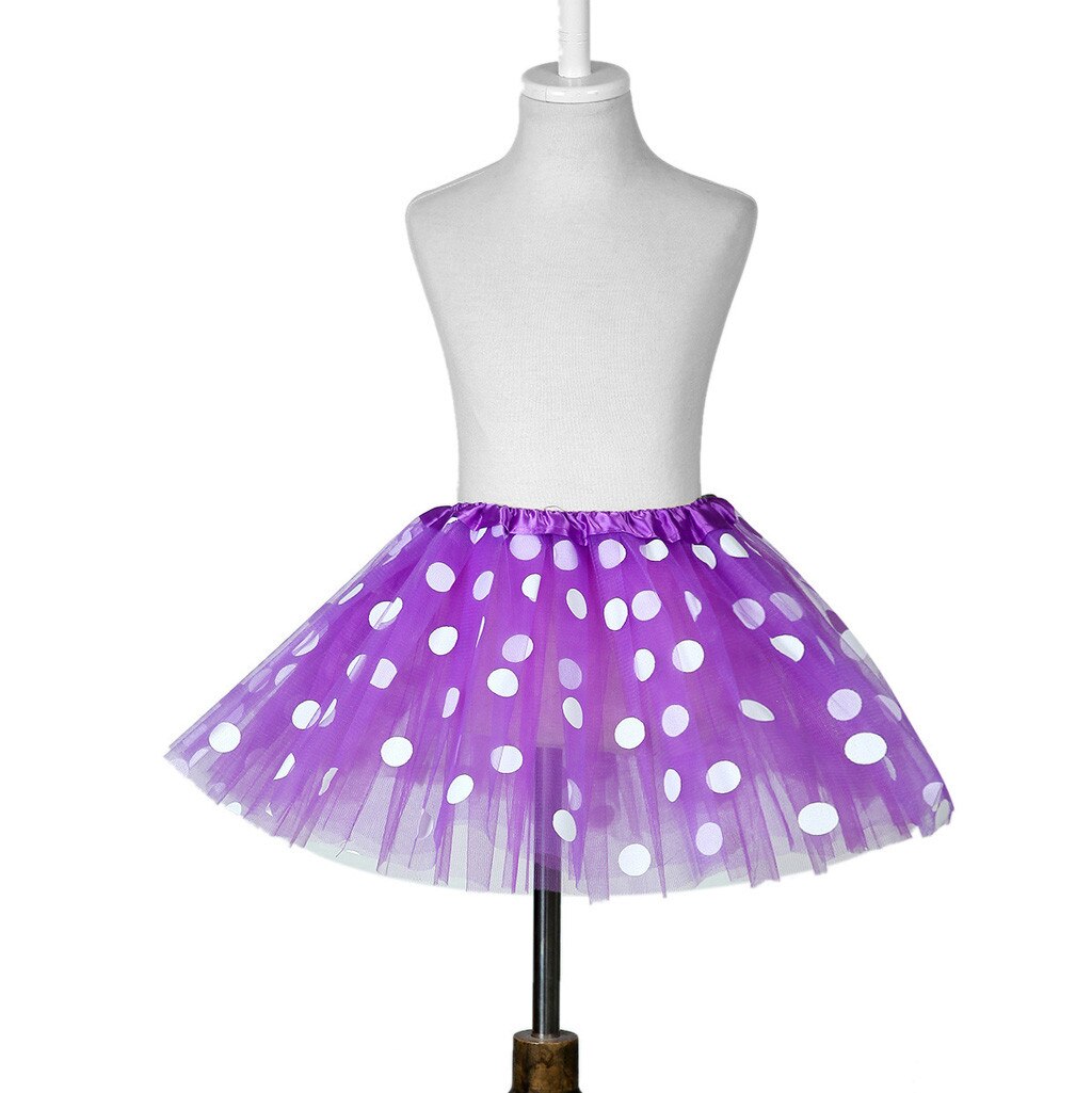 2 to 8 år tutu nederdel børn piger nederdele polka dot tyl ballet mesh prinsesse nederdele sommer pige dans tøj