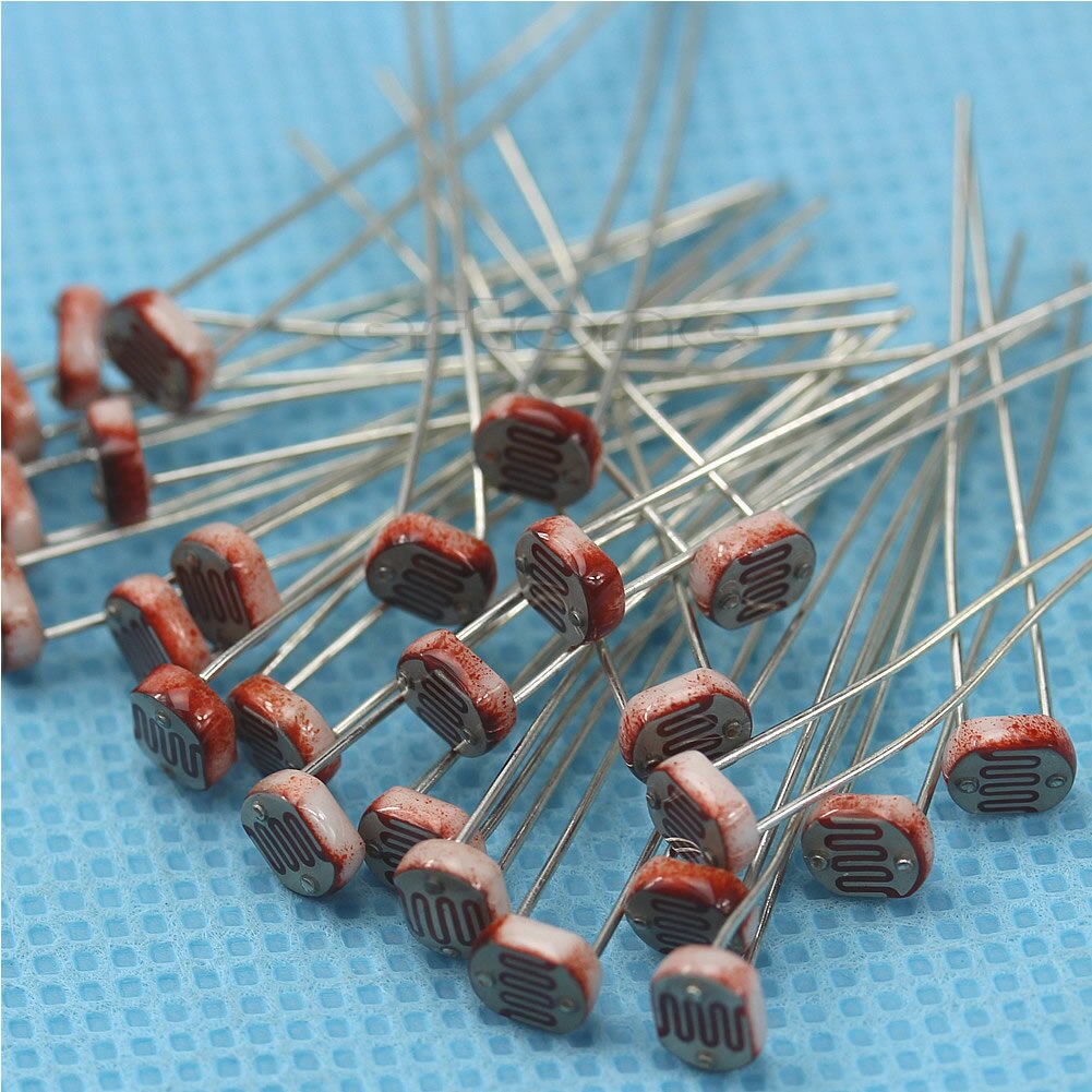 20 st fotoresistor  gl5528 ldr motstånd foto ljusberoende ljussensor 40je