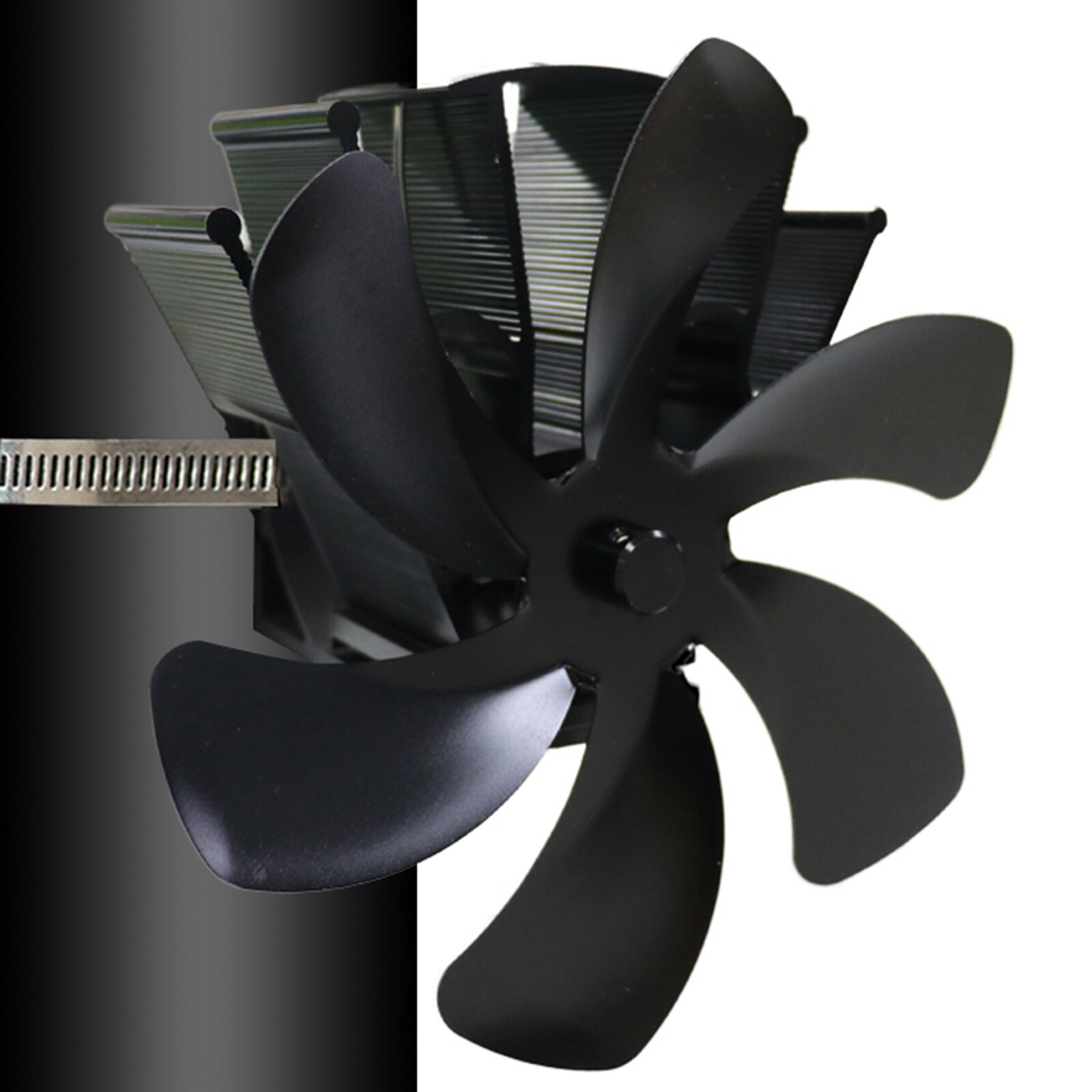 Heat Powered Stove Fan Fireplace Fan Home Efficient Heat Distribution: Style 4