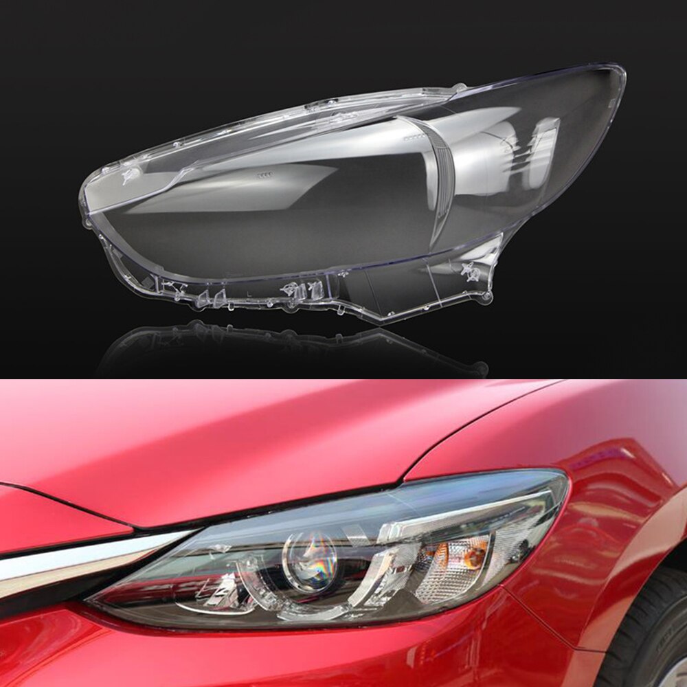 For Mazda 6 Atenza Headlamp Lens Car Headlight Cover Replacement Clear Lens Auto Shell Cover: Driver Side