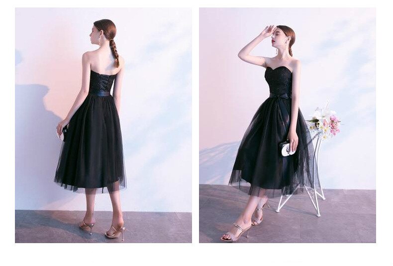 Wedding Dress Simple Tube Top Bridesmaid Dress Lace Dress Female Bride
