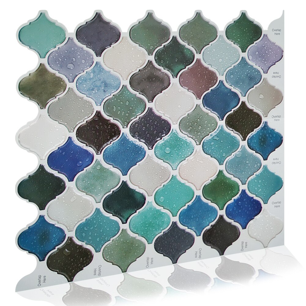 Selvklæbende mosaik backsplash gør-det-selv køkken badeværelse boligindretning vinyl peel and stick vægfliser