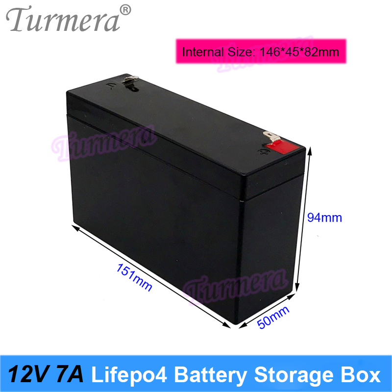 Caja de almacenamiento de batería Turmera 12V 32700 Lifepo4 4S 40A Balance BMS Níquel con soporte para fuente de alimentación ininterrumpida y uso en motores