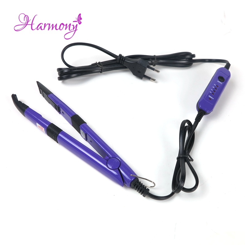 2 Stks/partij Paarse Kleur Professionele Platte U Tip Haarverlenging Mini Ijzeren Connector 4 Kleuren Optioneel
