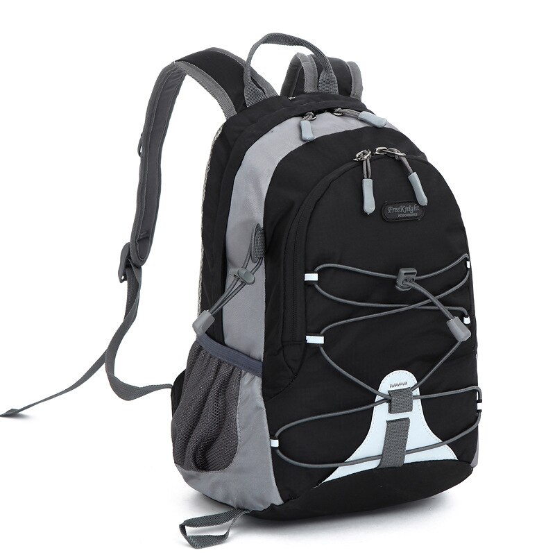 Mini tasker udendørs rygsæk taske ultralette sammenklappelige børn rygsække mochila skole sport dagsæk lille camping vandreture  xa28wa: Sort
