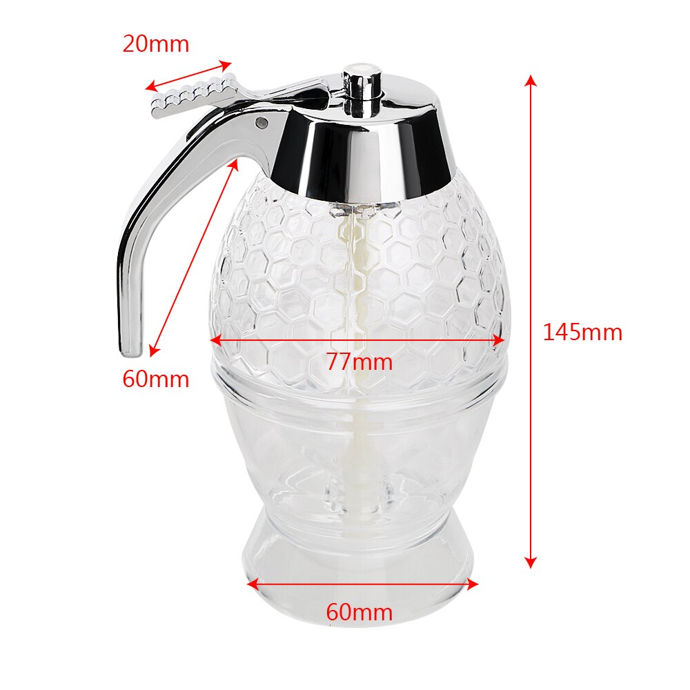 Kunststoff Saft Sirup Tasse quetschen Flasche Biene Tropf Spender Wasserkocher Lagerung Topf Stehen Halfter Honig Container Küche Zubehör