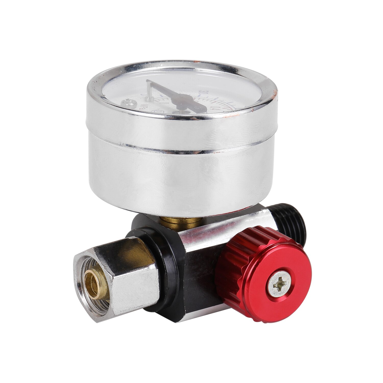 Kkmoon hvlp spray luftregulator trykmåler 1/4 "mini inline luftfilter separator justerbar lufttryk regulator gauge