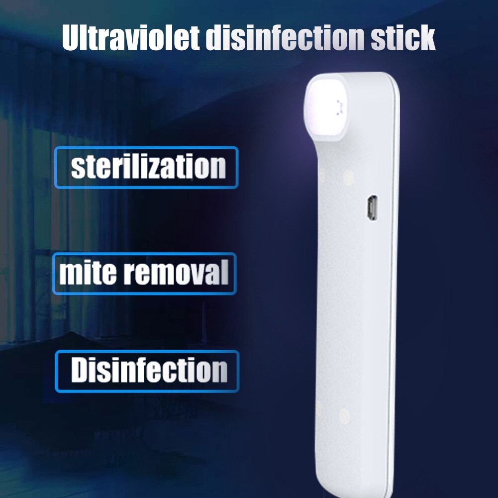 Ladattava ultravioletti desinfiointi led uvc valo uv sterilointi lamppu valo kotitalous keittiö makuuhuoneen desinfiointi lamppu