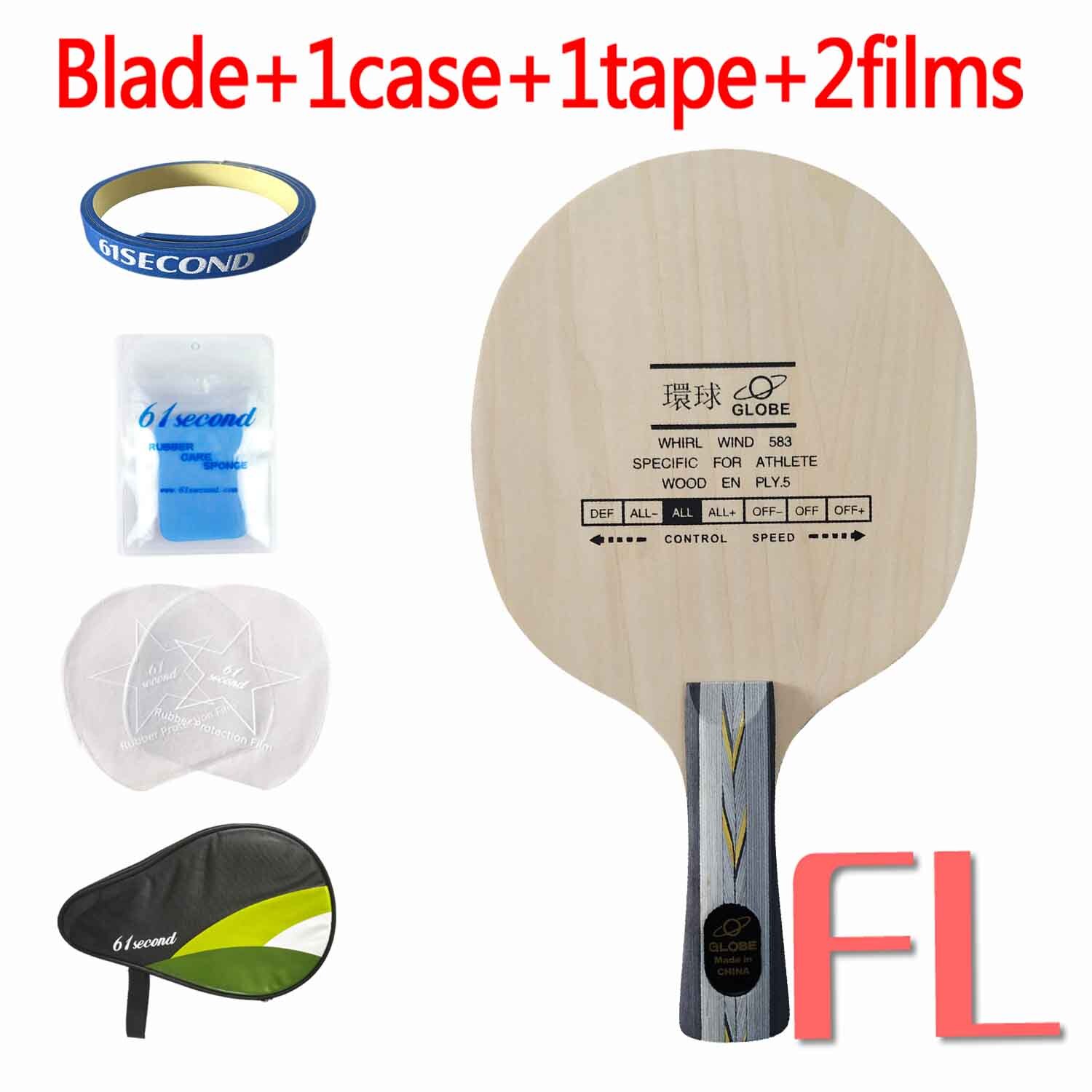 Globe whirl wind 583 speziell für athleten 5- sperrholz allround-tischtennisschläger: Fl mit hm fall
