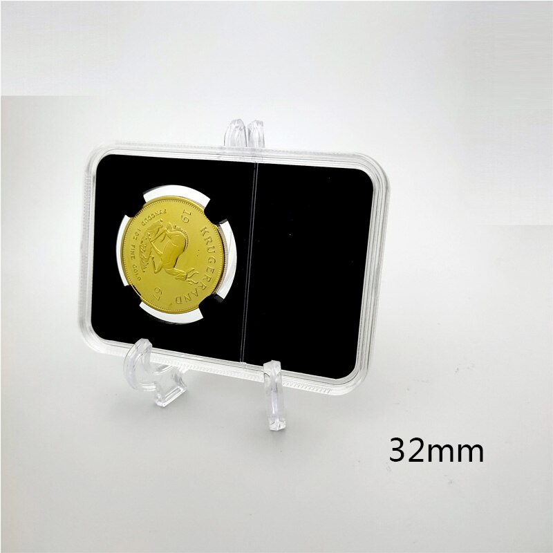 ! Black color 32mm 40mm Grade coin Slab Graded storage box case PP Inner pad DISPLY panda SLAB 1pcs a lot