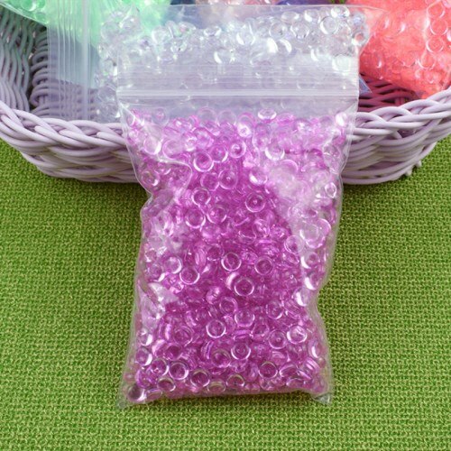 20g bricolage moelleux Slime argile Anti Stress jouet Fishbowl perles en plastique acrylique Vase poisson bol remplisseur jouets artisanat partie approvisionnement: Rose red 20g