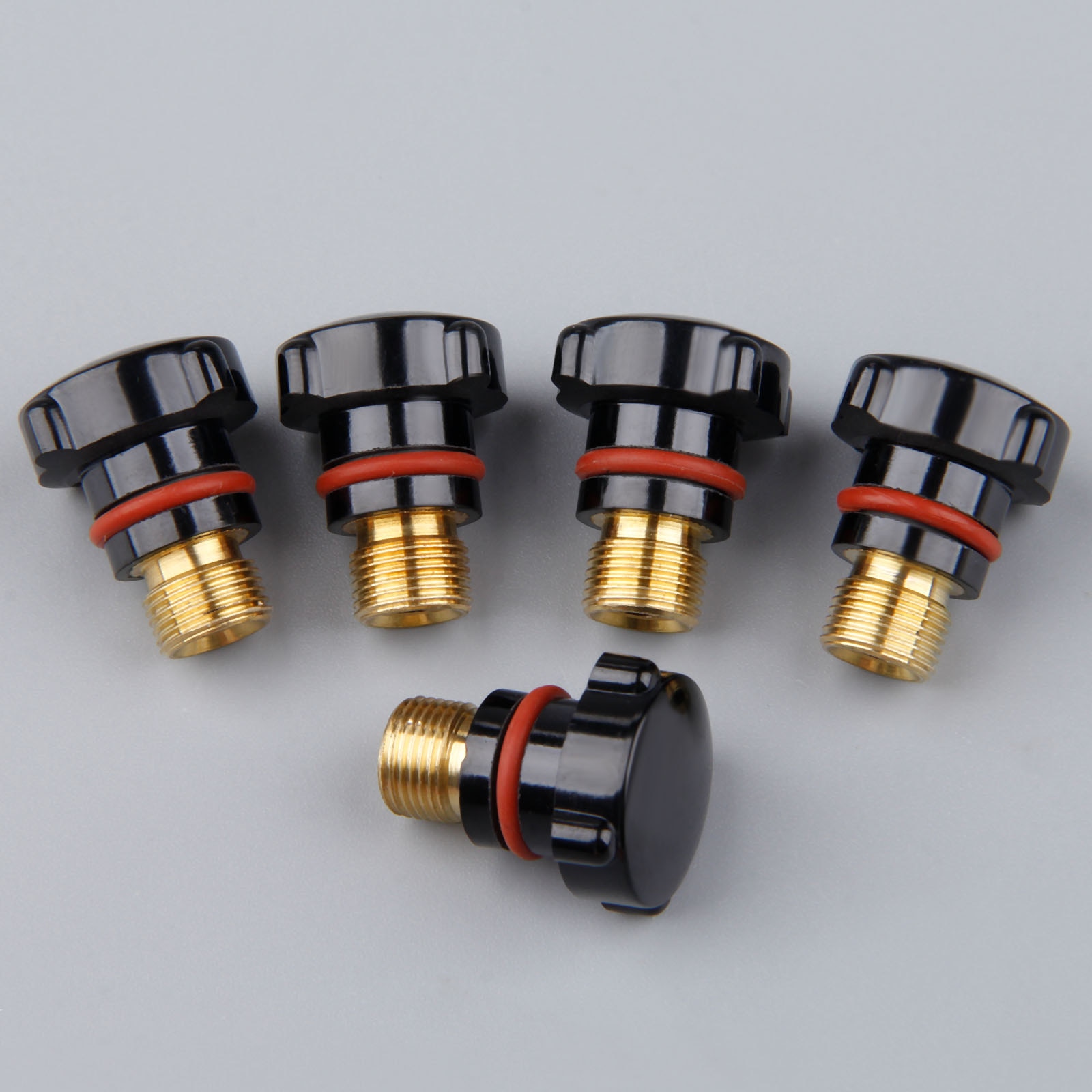 5Pcs 57Y04 TIG Welding Back Cap (Short) for WP17 18 26 TIG Welding Torch Lincoln PTA17 18 26 Torch Miller Diamondback DB17 18 26