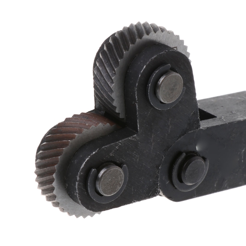 7pcs Knurling Tool 0.5 1 2mm Diagonal Dual Wheel Linear Knurl Set Lathe Machine