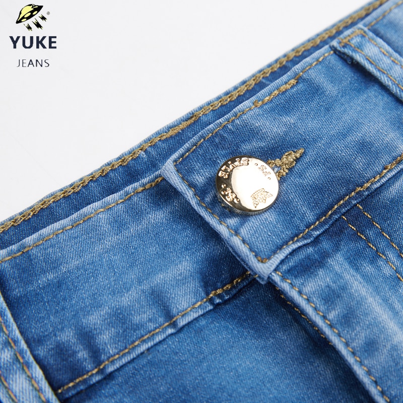 Yuke stil flickor denim kjol junior kort denim kjol dam stretch jeans kjol barnens elasticitet denim kjol 8-15 ålder