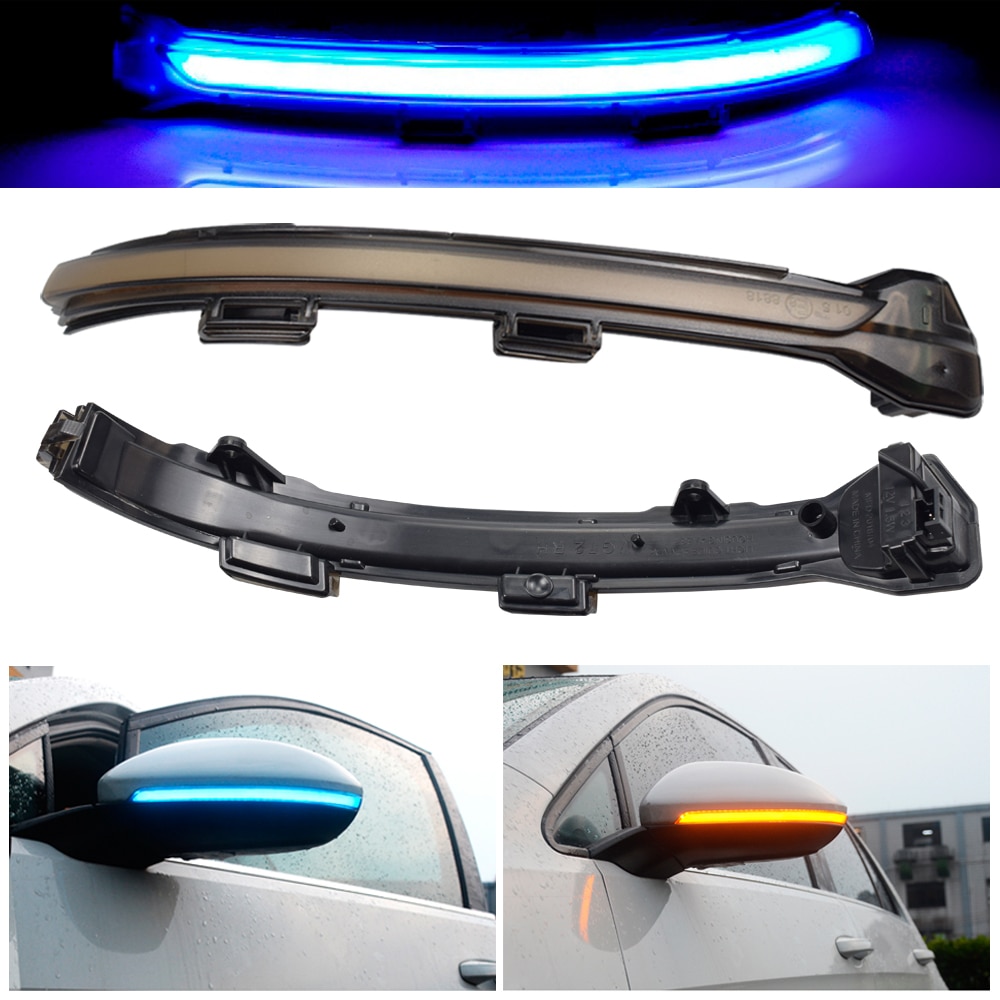 Für Volkswagen Golf MK7 7 GTI R GTD für VW Seite FlüGel LED Dynamische Blinker Blinker Anfang Atem Licht