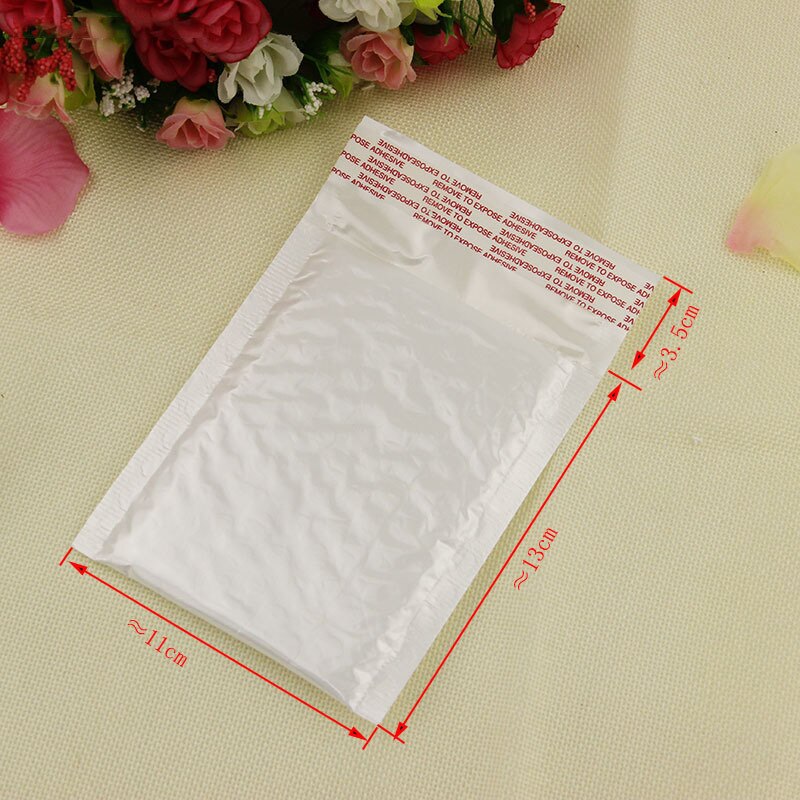 10Pcs 130*110Mm Wit Bubble Envelop Bubble Film Tas Parel Film Envelop Shock Tas Office Business Mail tas Kwetsbaar Benodigdheden: Default Title