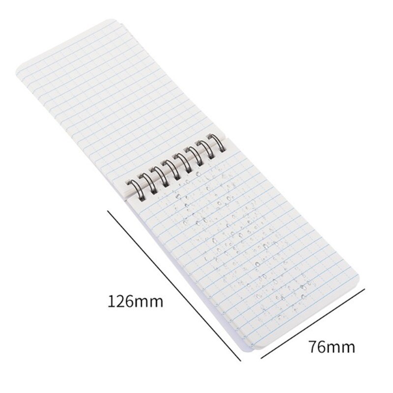 Pro Waterproof Spiral All Weather Notebook Paper Outdoor Rain Notepad 126x76mm Notebook For Office School Students Supplies