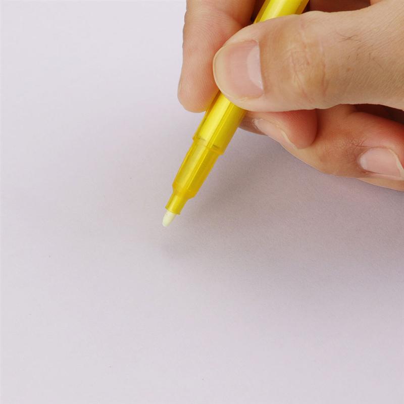Stylo Invisible de couleur claire pour enfants, outil d'écriture drôle, couleur mixte, 10 pièces