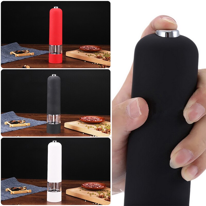 Automatic Electric Mill Pepper And Salt Grinder Led Light Peper Spice Grain Mills Porcelain Grinding Core Mill Kitchen Tools