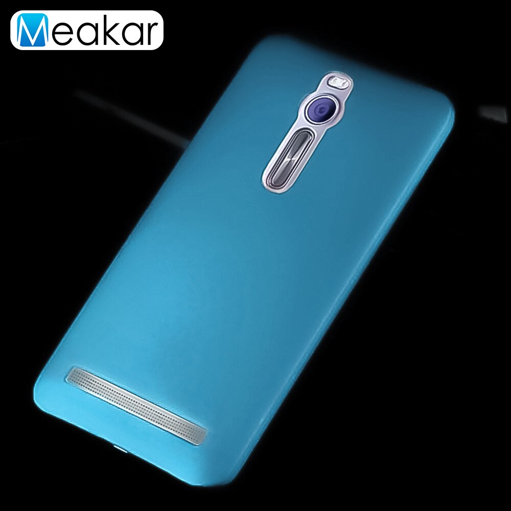 Funda de plástico mate 5.5para Asus Zenfone 2 Ze551Ml funda para Asus Zenfone 2 Ze551Ml Ze550Ml Coque trasero de teléfono funda: For Ze551Ml / sky blue