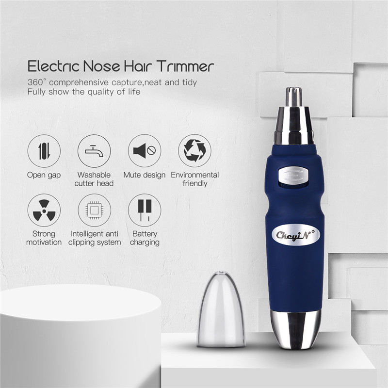 Mini Electric Nose Hair Trimmer Men No Pain Ear Hair Remover Low Noise Nose Hair Cutter Battery Operated Nose Ear Hair Clipper 0