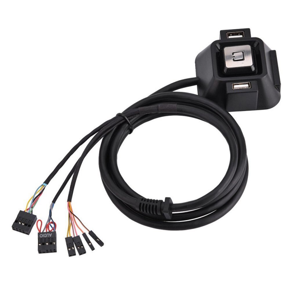 Komputer stacjonarny moc PC obudowa zasilania włącznik/wyłącznik przycisk Resetowanie kabel przełącznika blok wypełniacz z podwójnym portem USB podwójny Port gniazdo audio