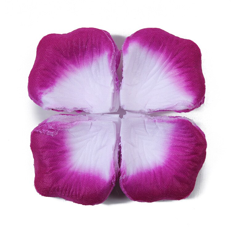 Kunstige rosenblade blomsterkonfetti til bryllupsgangen jubilæum brudebruser fødselsdagsfest fordel boligindretningsartikler  hy01: Farve 14