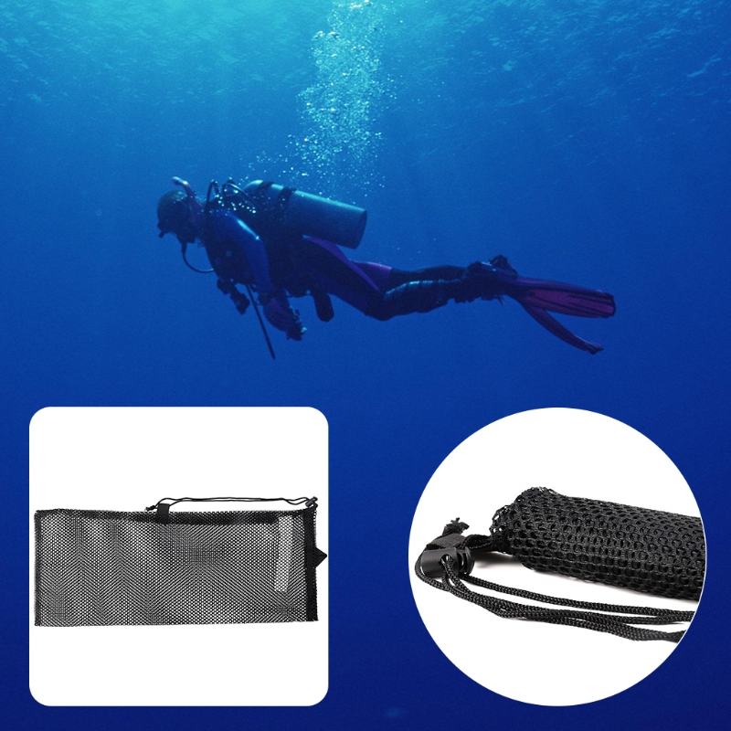 Fast Drying Dive Swimming Storage Mesh Bag Scuba Snorkel Gear Goggles Handbag 'lrz