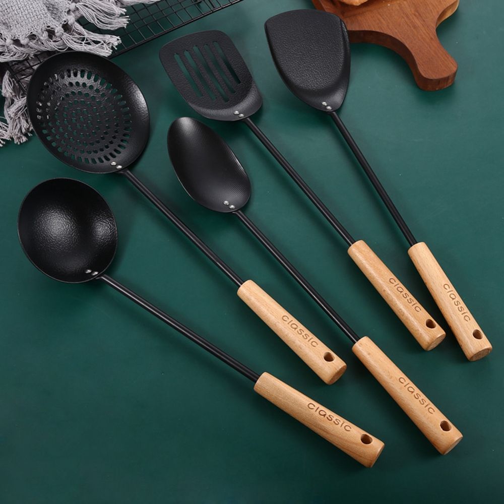 Pan Nonstick Kitchen Utensils Strainer Spoon Cookware Cooking Tools Tableware Spatula Fried Shovel Soup Ladle Turners