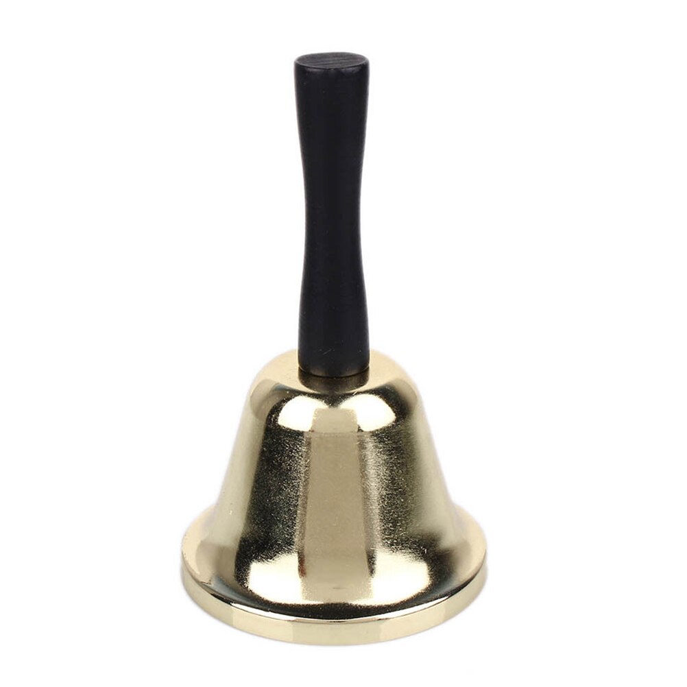 Las nuevas campanas de llamada de mano las campanas del té construyen tonos de llamada Navidad juguete chapado en oro: Dorado