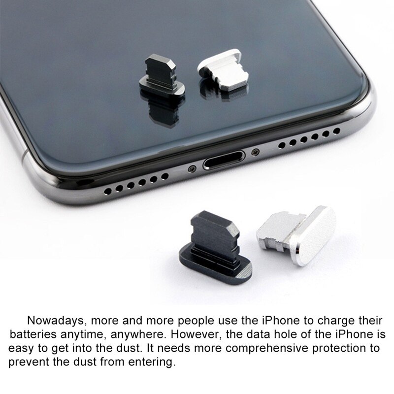 Metalen Stof Bliksem Plug Poort Opladen Stof Plug Voor Iphone 8 7 6 6S Plus Mini Stof Plug Voor iphone 5 5S Se Telefoon Accessoires