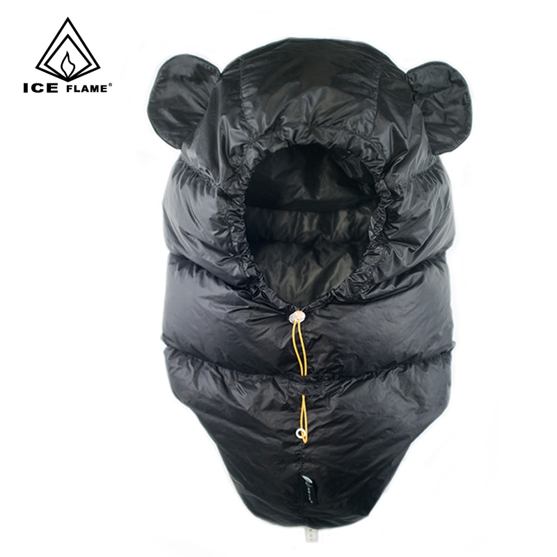 Ice Flame IF804 Winter Outdoor Goose Down Hat Cap Beanie Ski Balaclava Face Cover Mask Camping Hiking Cycling