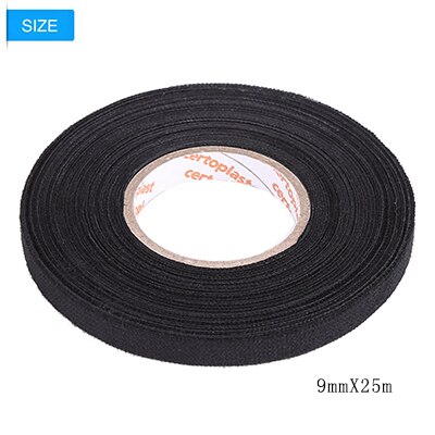Selvklæbende, selvklæbende, anti-squeak rangle filt til biler ledningsnet tape 19 mmx 15m/32 mmx 11.5m/9 mmx 25m bil-styling: 9 mmx 25m