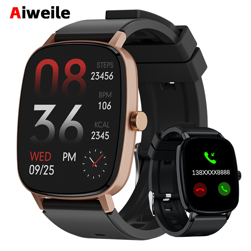 Aiweile AW63 Astuto Della Vigilanza Uomo fitness inseguitore Connesso sport Chiamata Bluetooth Siri Composizione Coreano Ebraico Giochi tocco comporre LT10