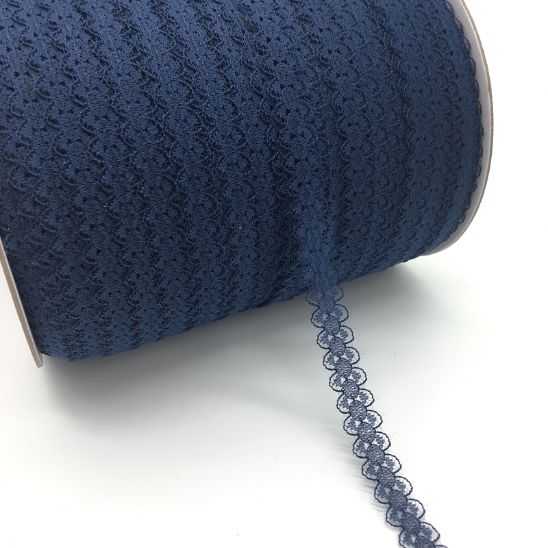 10 yards / lot 5/8 "  (15mm) bred marineblå bilateralt håndværk broderet net blonder trim bånd diy syning og nederdel tilbehør: Default Title