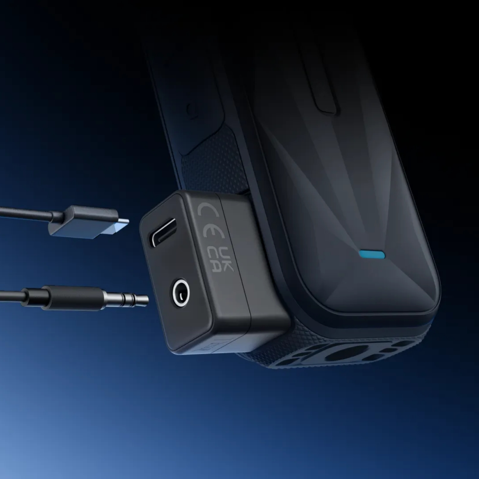 Insta360 X5 Mic Adapter Extension Microphone Audio Jack Mount USB-C Port For Insta 360 X5 Original Accessories